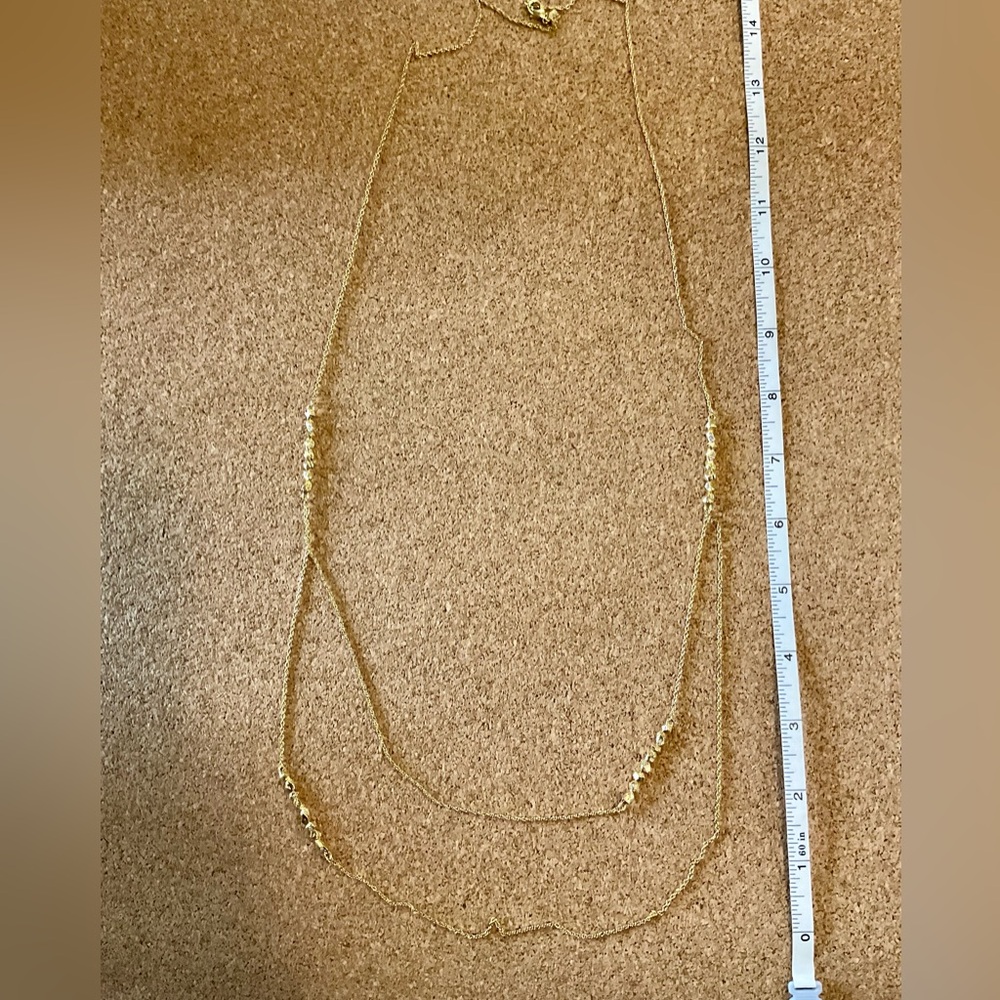 Alexis Bittar Gold double Layered Necklace - Picture 3 of 5